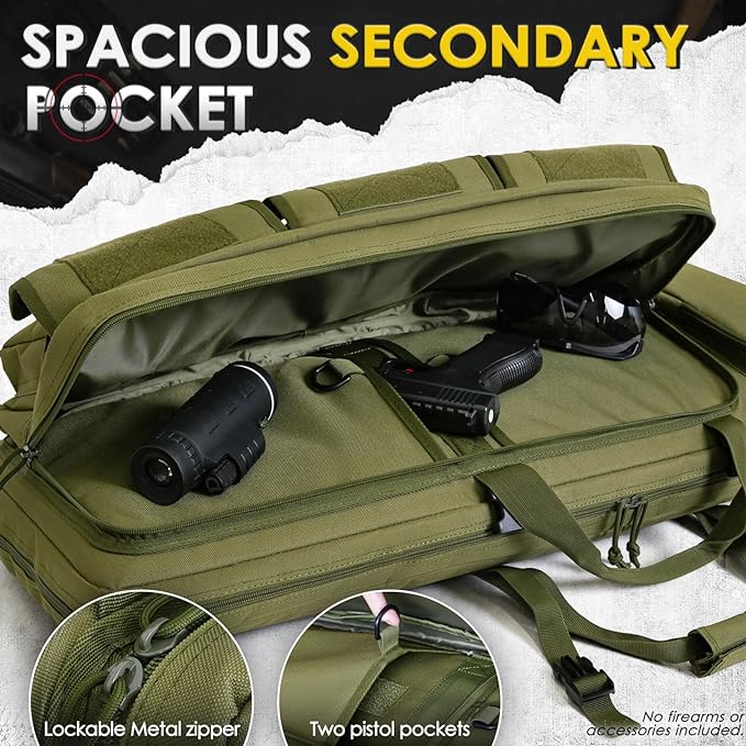 
                  
                    DULCE DOM Double Soft Gun Bag Tactical Backpack with Removable Dividers
                  
                