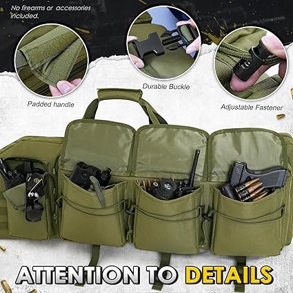 
                  
                    DULCE DOM Double Soft Gun Bag Tactical Backpack with Removable Dividers
                  
                