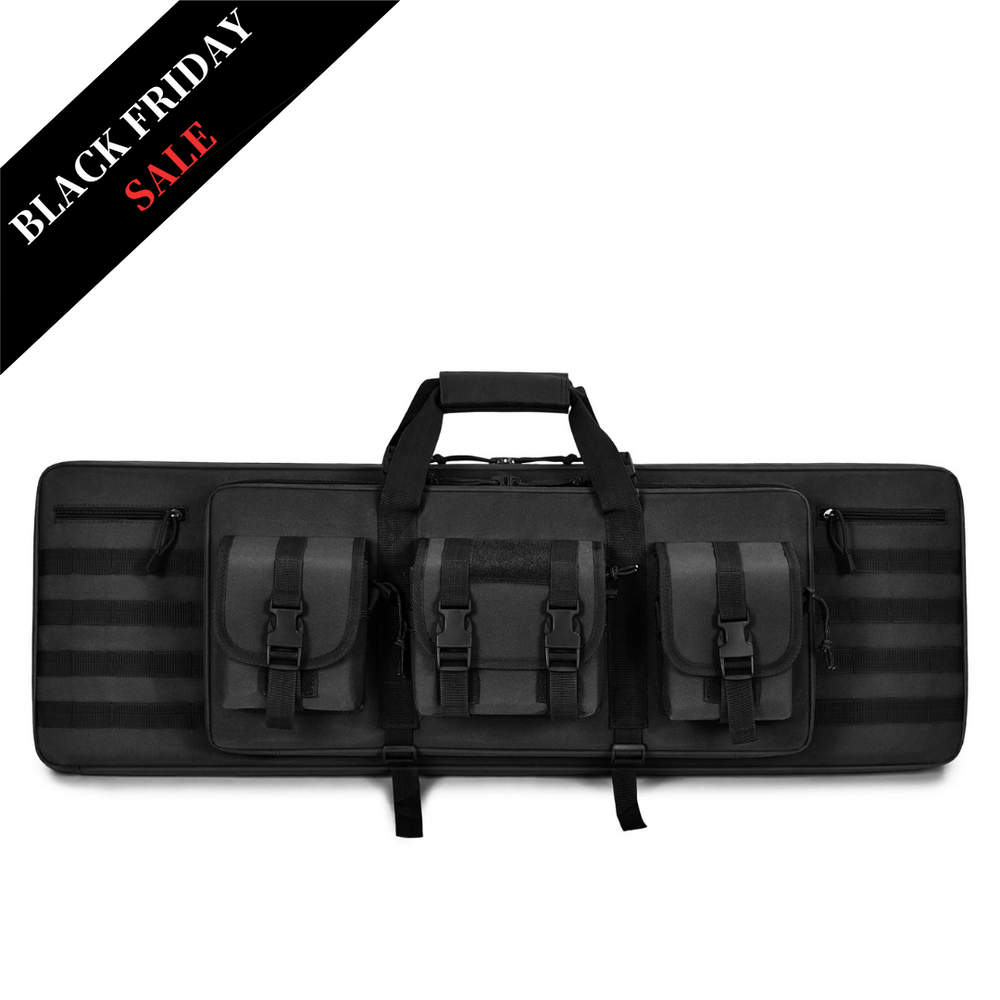 DULCE DOM Concealable Shoulder Strap Soft Double Rifle Case