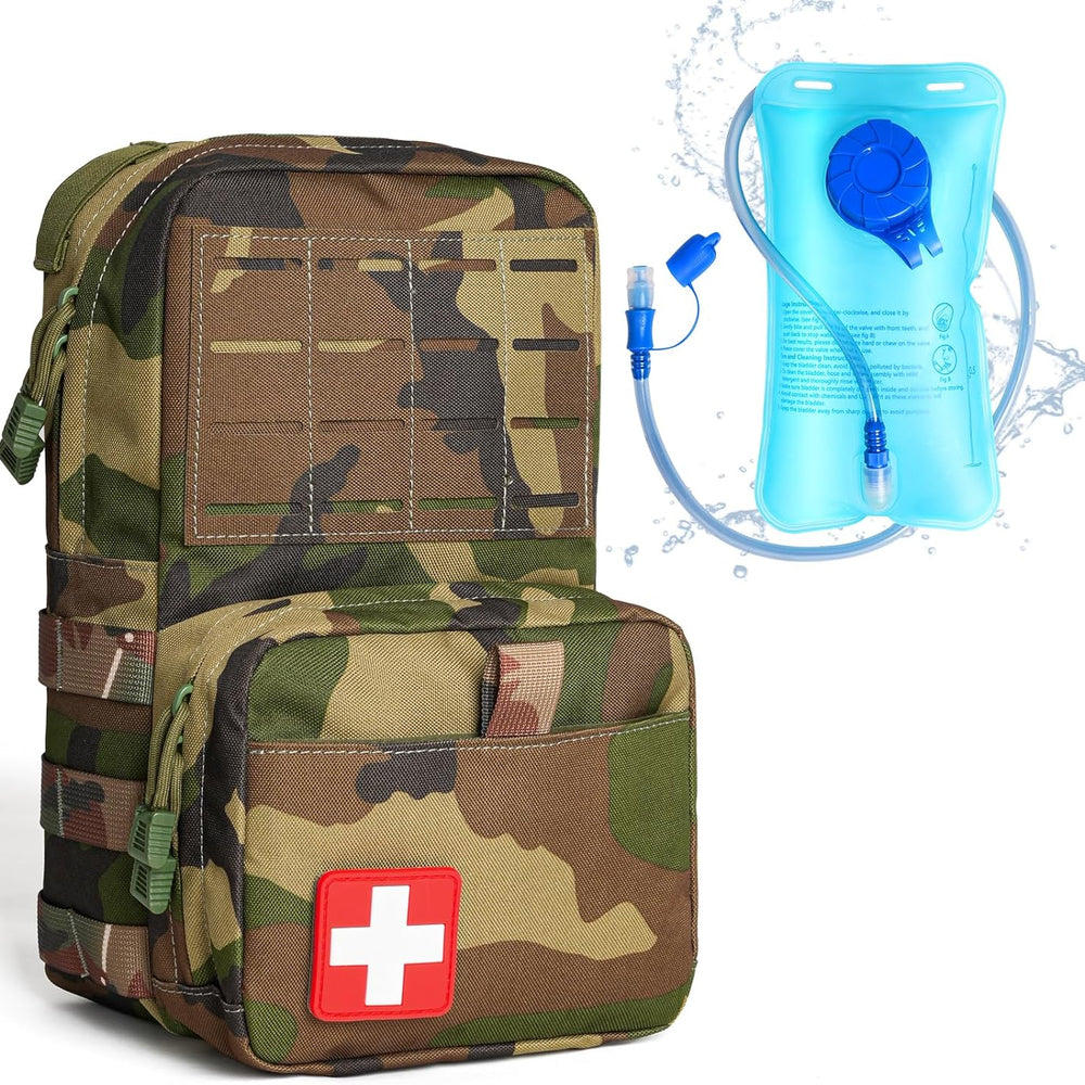 
                  
                    Camouflage tactical hydration backpack with 1.5L TPU water bladder
                  
                