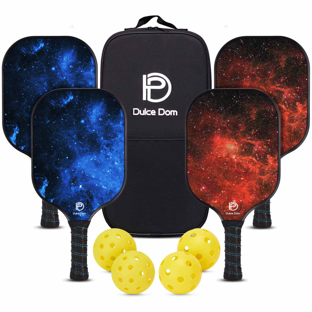 
                  
                    DULCE DOM USAPA Approved Pickleball Paddle Set (4 Paddles, 4 Balls, Bag)
                  
                