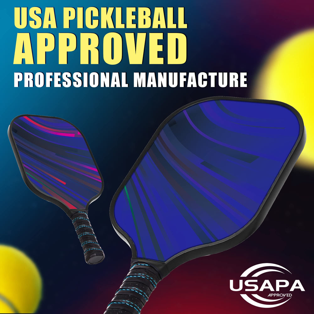 
                  
                    DULCE DOM USAPA Approved Pickleball Paddle Set (4 Paddles, 4 Balls, Bag)
                  
                