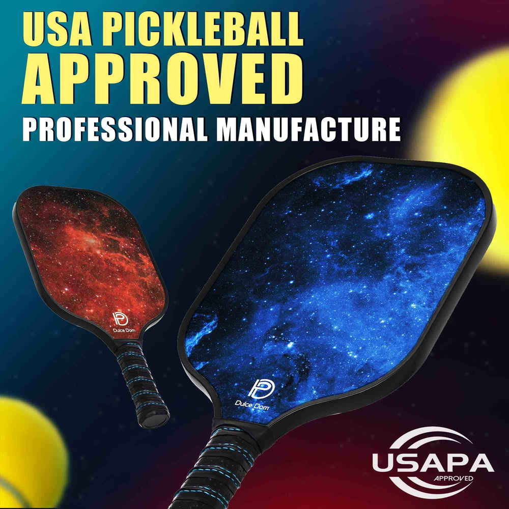 
                  
                    DULCE DOM USAPA Approved Pickleball Paddle Set (4 Paddles, 4 Balls, Bag)
                  
                