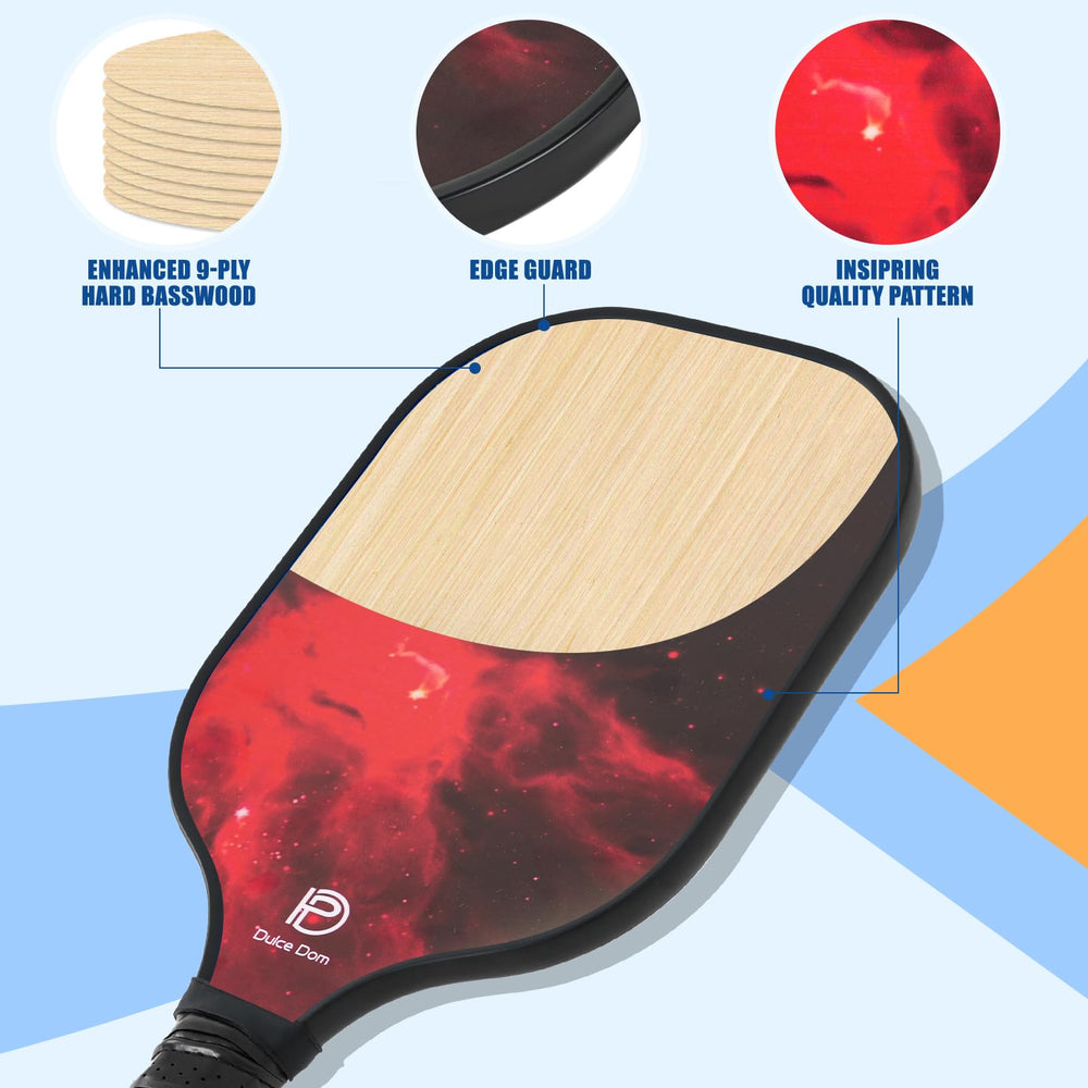 
                  
                    DULCE DOM USAPA Approved Pickleball Paddle Set (4 Paddles, 4 Balls, Bag)
                  
                